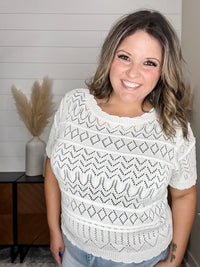 "Colleague" Short Sleeve Sweater