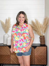Dear Scarlett "Abilene" Sleeveless Split Neck