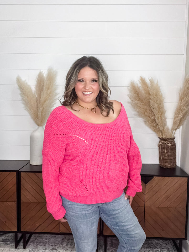 "Disclaimer" Cross Back Sweater