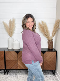 Dear Scarlett "Got It" Long Sleeve Weekender (Mauve)