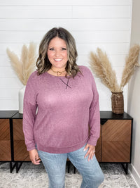 Dear Scarlett "Hopeful" Long Sleeve Weekender (Mauve)