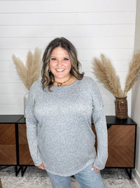 "In Every Color" Long Sleeve Round Neck (Heather Grey)