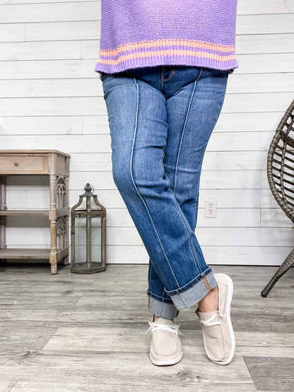 Judy Blue "Seam you later" Straight Leg Jeans