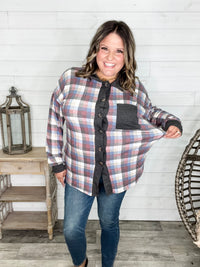 "Aiden" Long Sleeve Plaid Button Up Flannel