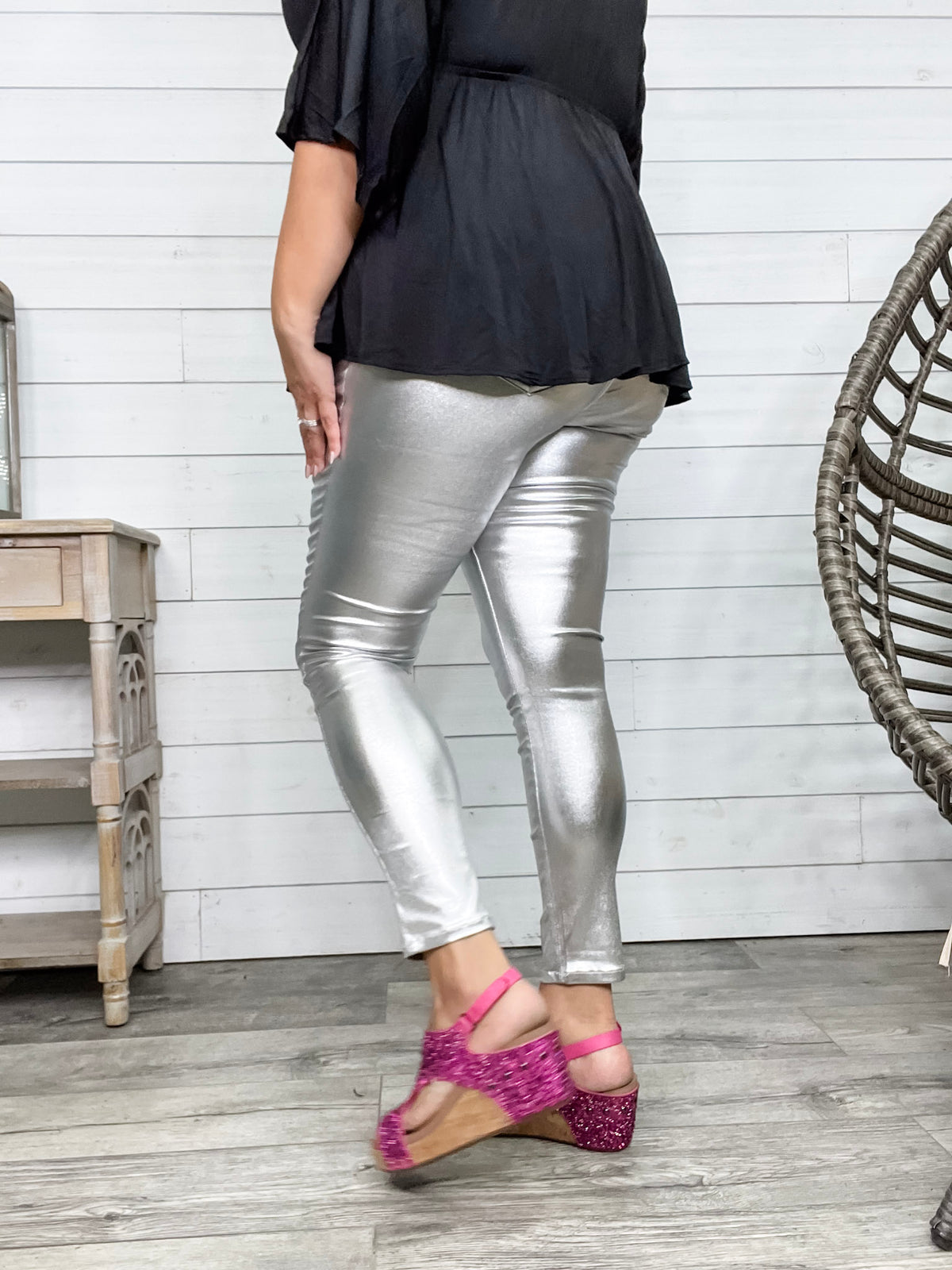 YMI hyperstretch Metallic Skinny (Silver)