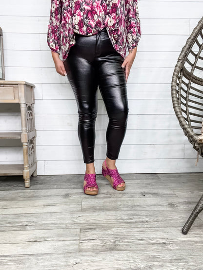 YMI hyperstretch Metallic Skinny (Black)