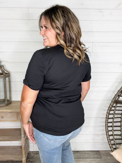 Rhinestone Sparkle Skull Tee