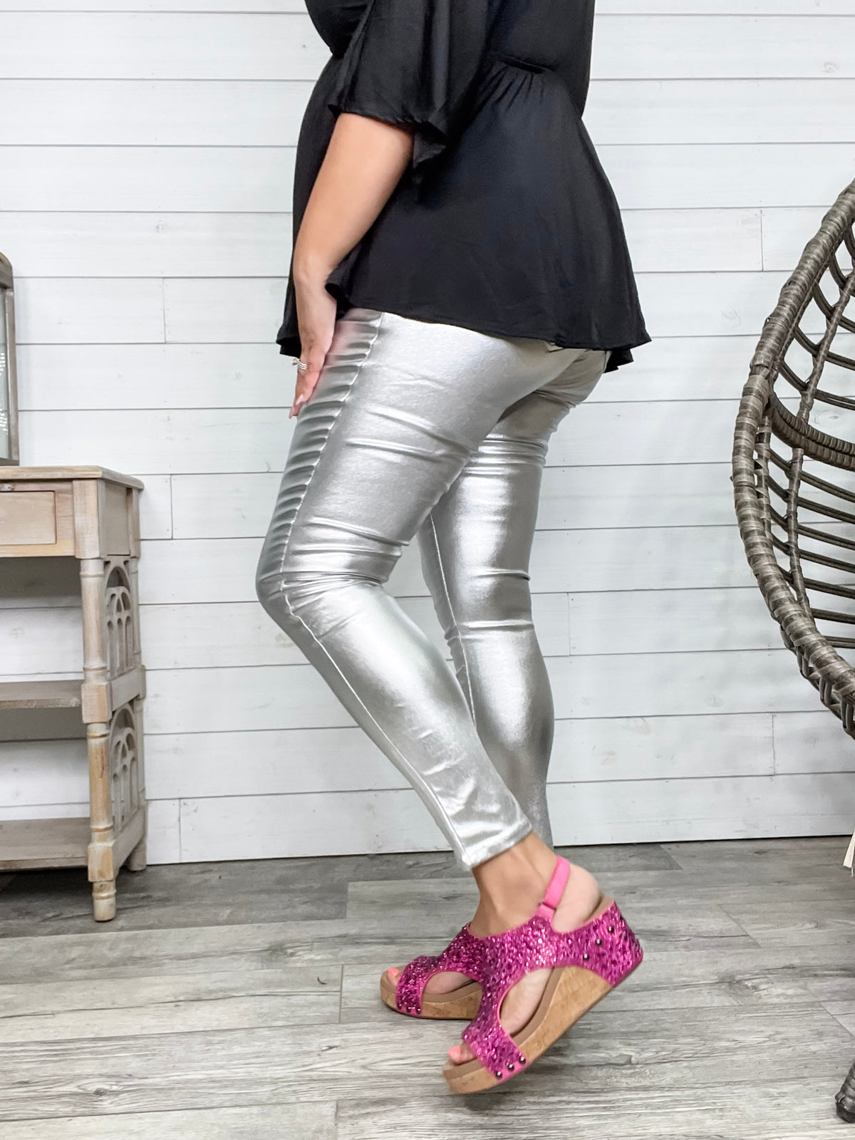 YMI hyperstretch Metallic Skinny (Silver)