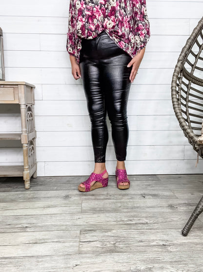 YMI hyperstretch Metallic Skinny (Black)