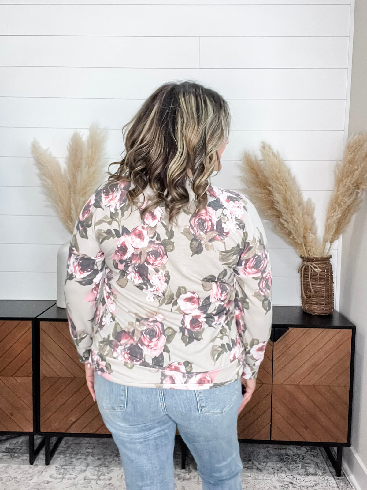 Dear Scarlett "Sullivan" Floral Long Sleeve Weekender