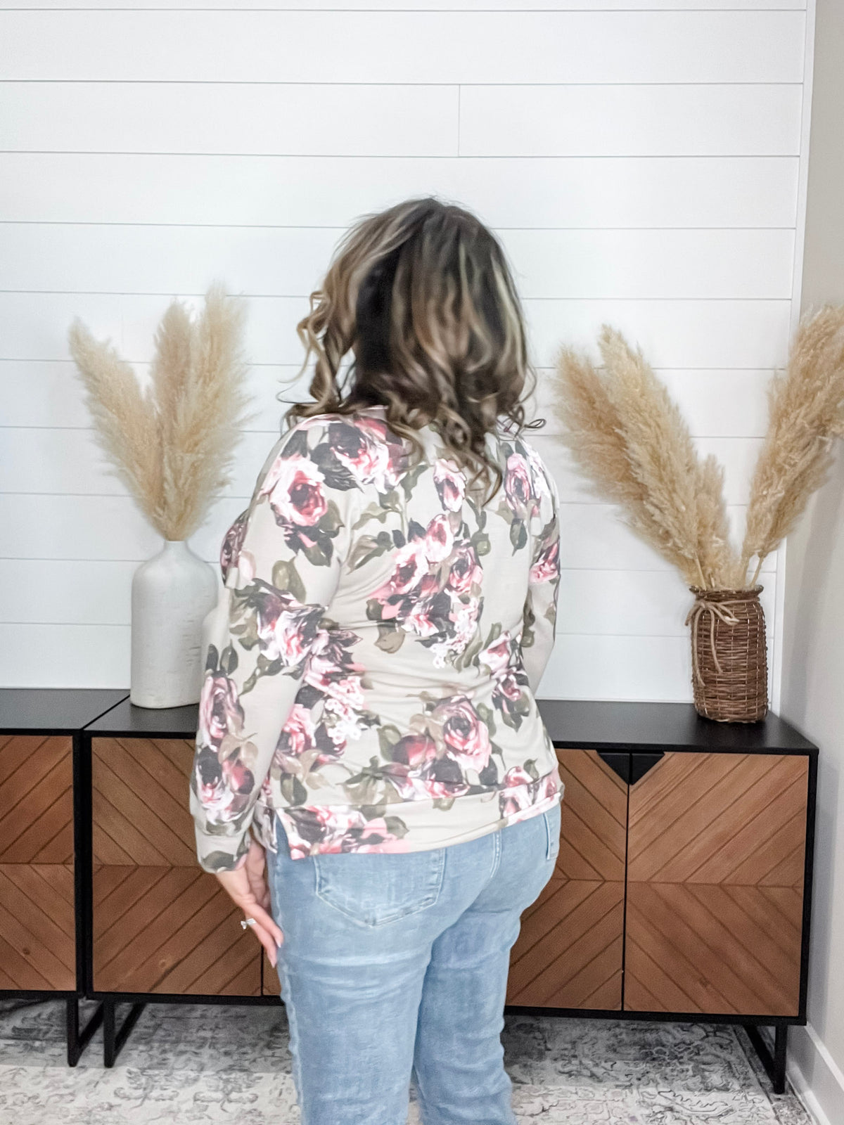 Dear Scarlett "Sullivan" Floral Long Sleeve Weekender