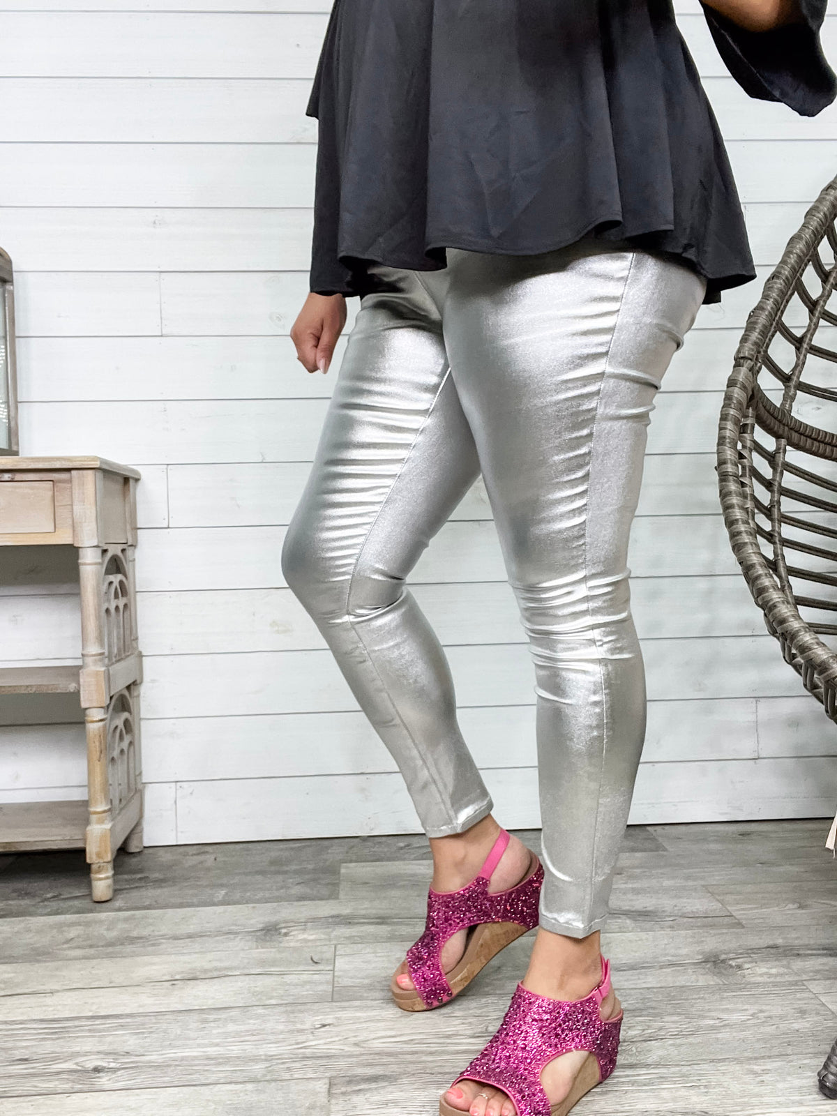 YMI hyperstretch Metallic Skinny (Silver)