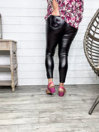 YMI hyperstretch Metallic Skinny (Black)
