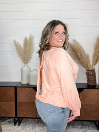 "Open To It" Long Sleeve Open Back