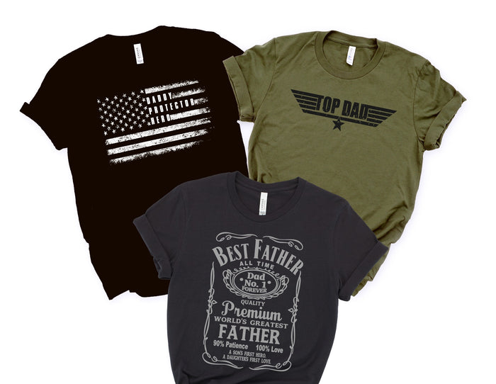 Father's Day Graphic Tees (Multiple Options)