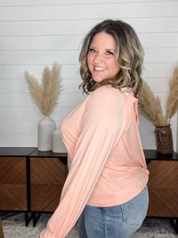 "Open To It" Long Sleeve Open Back
