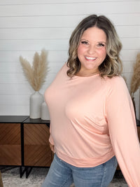 "Open To It" Long Sleeve Open Back