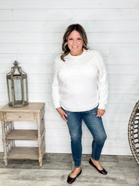 "Wifey" Embossed Crewneck Sweatshirt