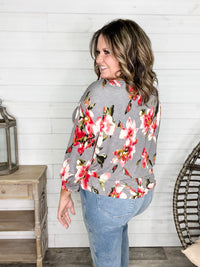 "Right Track" Floral Boho Style Top