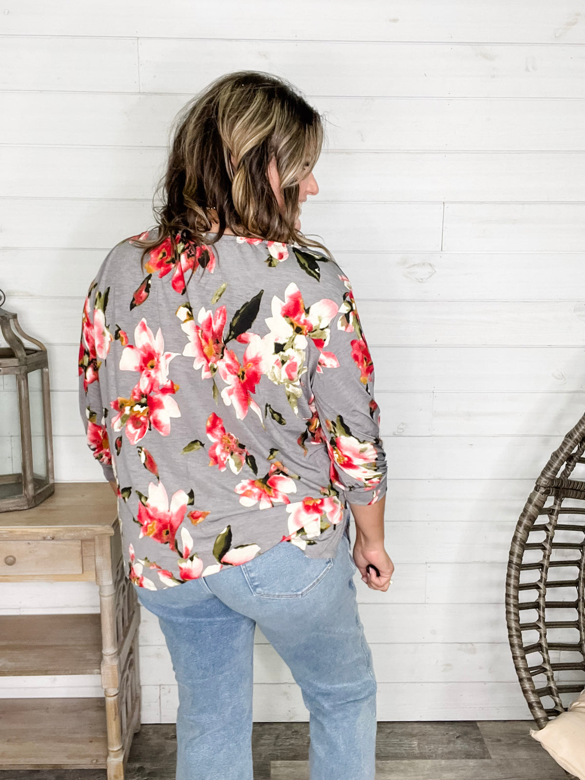 "Right Track" Floral Boho Style Top