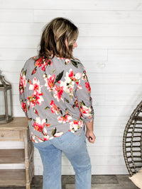 "Right Track" Floral Boho Style Top