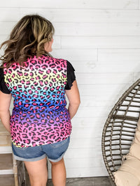 "Legacy" Animal Print Ruffle Cap Sleeve