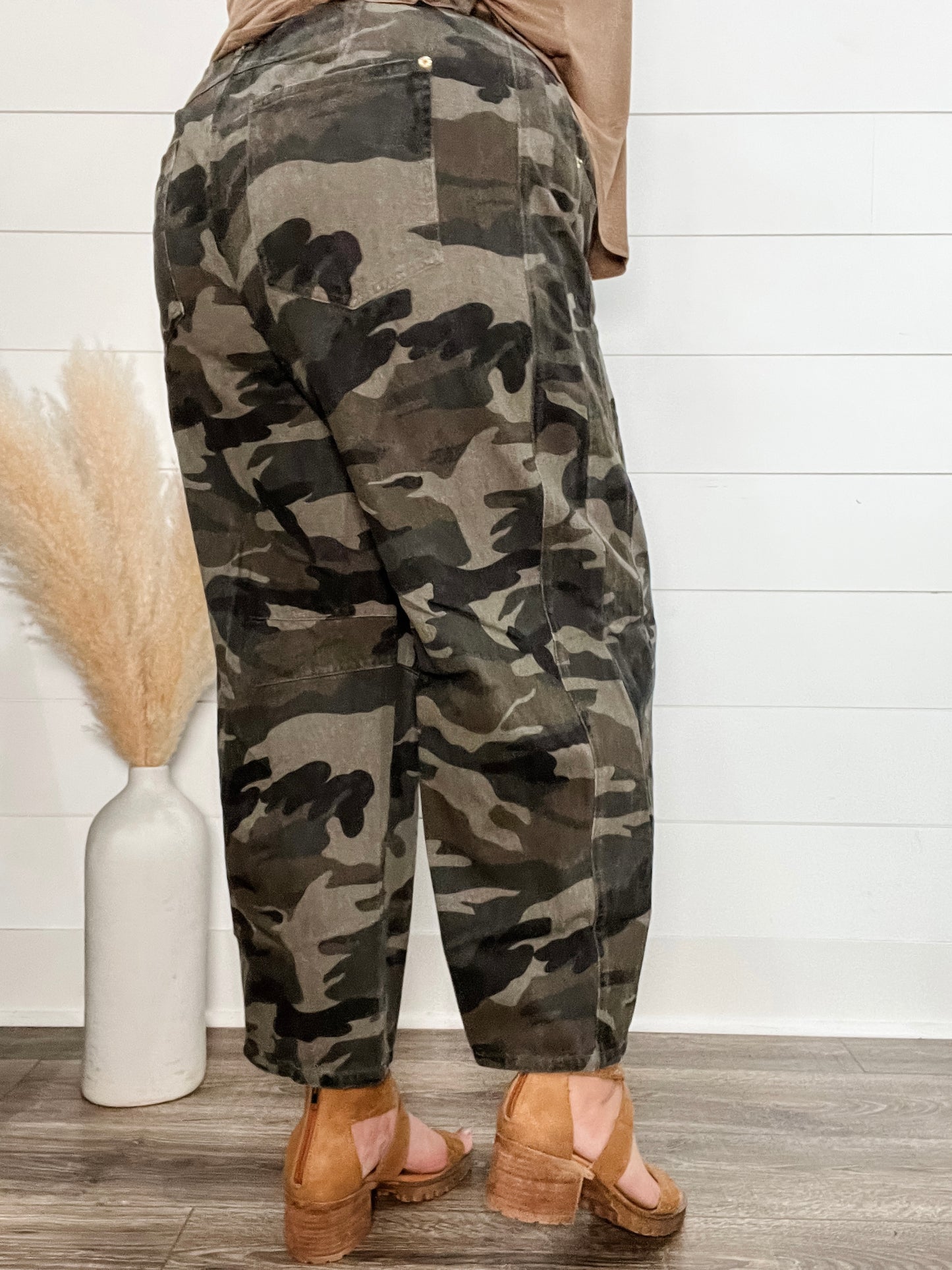Camo Wide Leg Denim