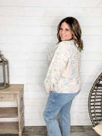 "Dippin Dots" Round Neck Sweater