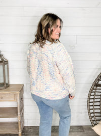 "Dippin Dots" Round Neck Sweater