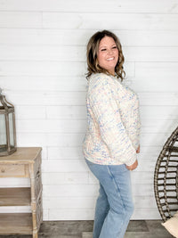 "Dippin Dots" Round Neck Sweater