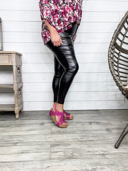 YMI hyperstretch Metallic Skinny (Black)