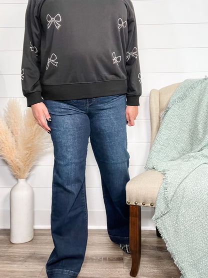 *3 Lengths* Judy Blue Seven Ways Til Sunday Wide Leg Trouser