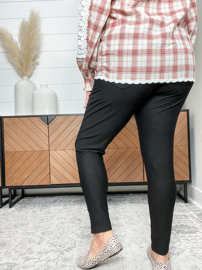Maze X Kay Unger Ponte Pants (Black)