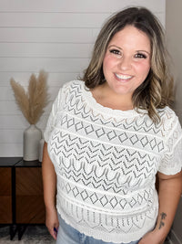 "Colleague" Short Sleeve Sweater