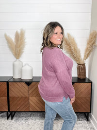 Dear Scarlett "Hopeful" Long Sleeve Weekender (Mauve)