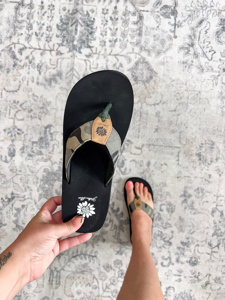 "Finwick" Flip Flop By Yellowbox (Camo)