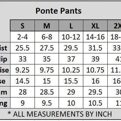 4 Pocket Ponte Pants (Charcoal)