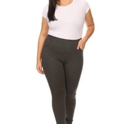 4 Pocket Ponte Pants (Charcoal)
