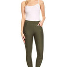 4 Pocket Ponte Pants (Olive & Navy)-Lola Monroe Boutique