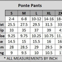 4 Pocket Ponte Pants (Wine)-Lola Monroe Boutique