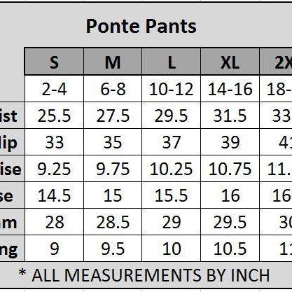 4 Pocket Ponte Pants (Wine)-Lola Monroe Boutique