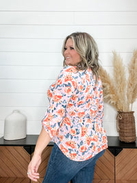 "Good & Plenty" Dear Scarlett 3/4 Sleeve Split Neck