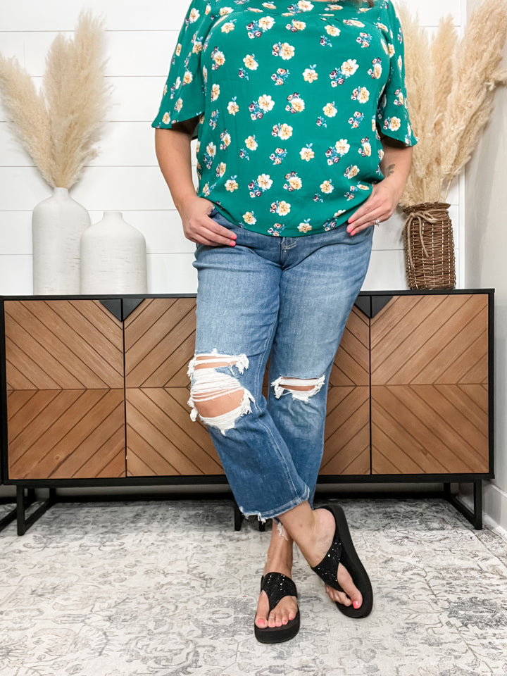 "Privileged" By Lovervet Vintage Boyfriend Crop