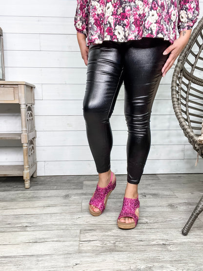 YMI hyperstretch Metallic Skinny (Black)