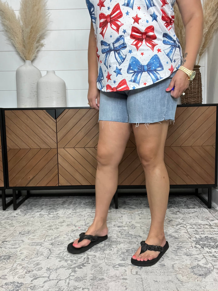 Judy Blue "That's a Wrap" Cutoff Shorts
