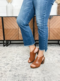Pierre Dumas "Morgen" Block Heel Sandal (Cognac)