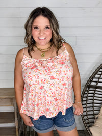 "Anita" Floral Adjustable Strap Cami