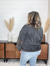 Sequin Cheers Long Sleeve (Black)
