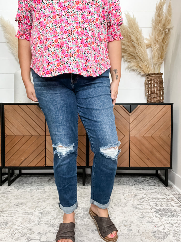 Judy Blue "Say Goodbye" Slim Fit Jeans