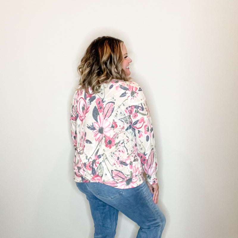 "When In Doubt" Floral Long Sleeve Weekender Style